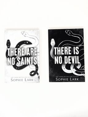 There Are No Saints / There Is No Devil - Black & White Paperback Book Set